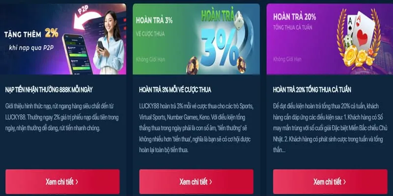 Hình ảnh trang chủ KM1888B sau khi đăng nhập